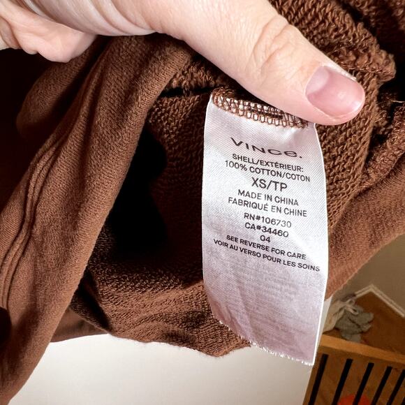 Vince Brown Crew Neck Sweatshirt LAST CALL - Picture 4 of 5